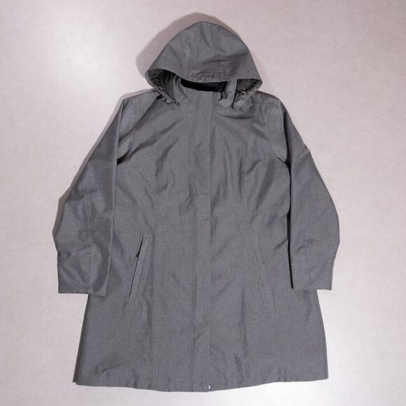 Eddie Bauer Girl on the Go Weatheredge Trench Waterproof Jacket Women's 2XL Gray - Picture 1 of 10